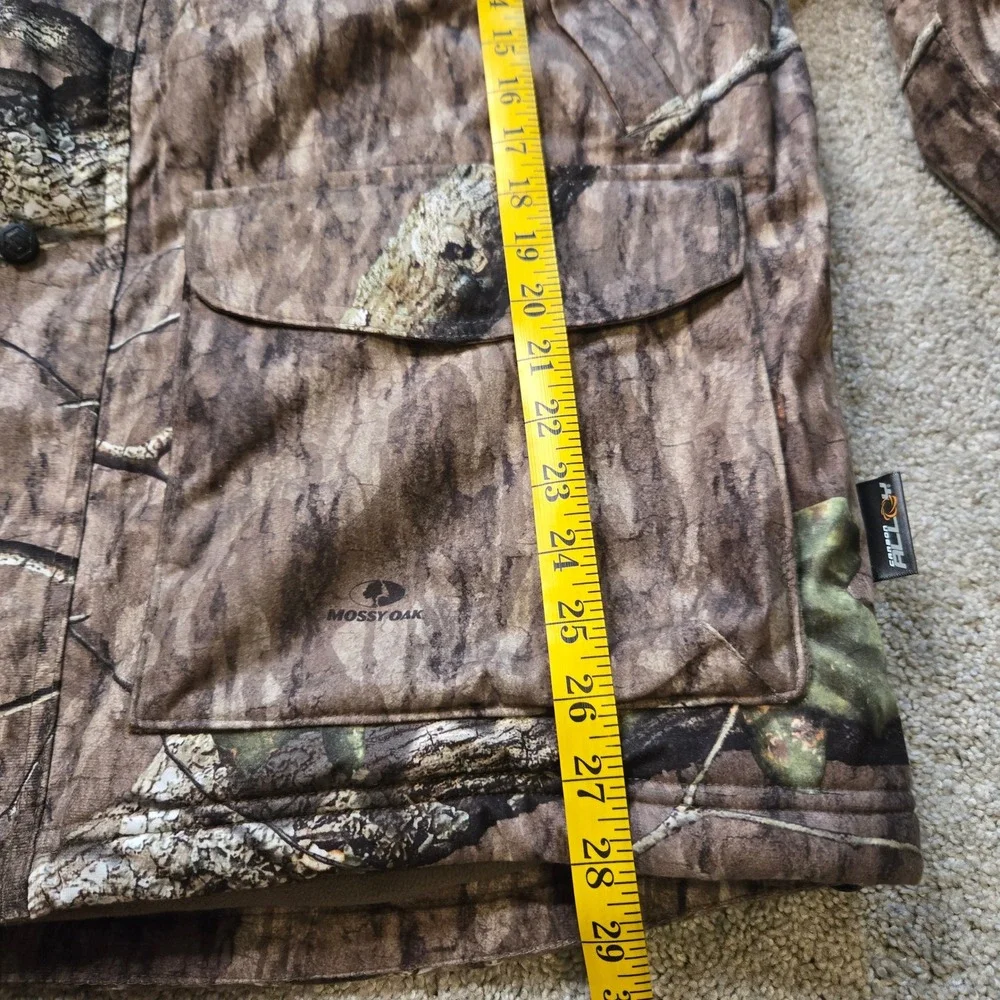 NWOT ScentLok Alpha Elite Mossy Oak Camo Hunting Jacket Lg Carbon Alloy Fleece